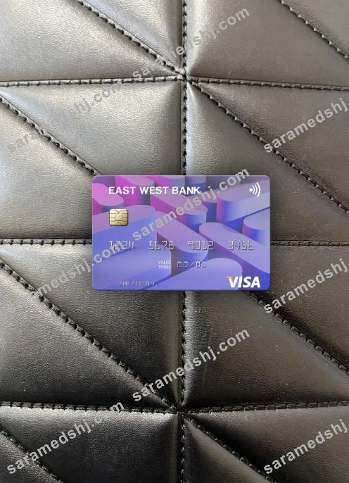 USA East West Bank visa card photolook front